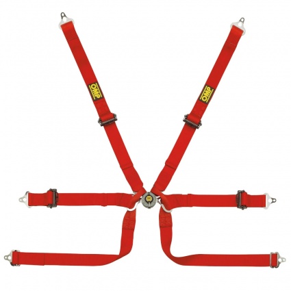 OMP 0206B HSL - Formula Pull Up 6 Point Harness