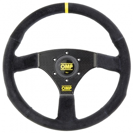 OMP 320 Carbon S Steering Wheel Black Suede