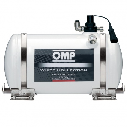 OMP White Collection Electrical Fire Extinguisher System 4.25 Litre