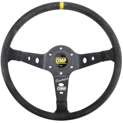 OMP Corsica OV Superleggero Steering Wheel Black Suede