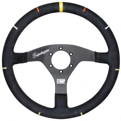 OMP Recce Superleggero Steering Wheel Black Suede