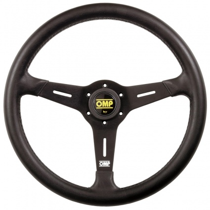 OMP Sand Steering Wheel Black PU