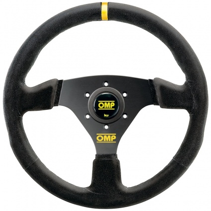 OMP Targa Steering Wheel Black Suede