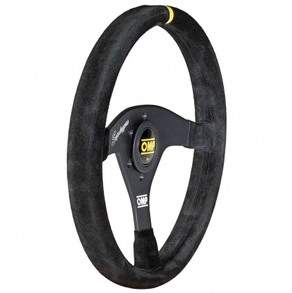 OMP Velocita OV Superleggero Steering Wheel Black Suede