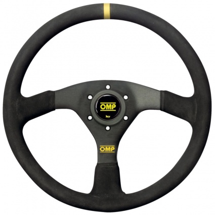 OMP Velocita Steering Wheel 350mm Black Suede