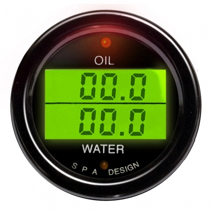 SPA 52mm Dual Gauge Oil pressure/Water temp