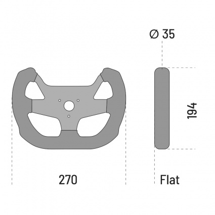 Sparco F-10A Steering Wheel - 270mm