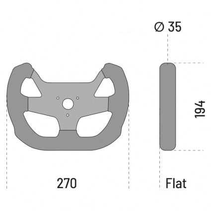 Sparco F-10C Steering Wheel - 270mm