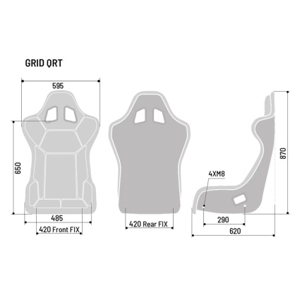 Sparco Grid Q Sky Race Seat