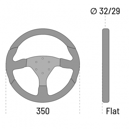 Sparco Lap 5 L505 Steering Wheel