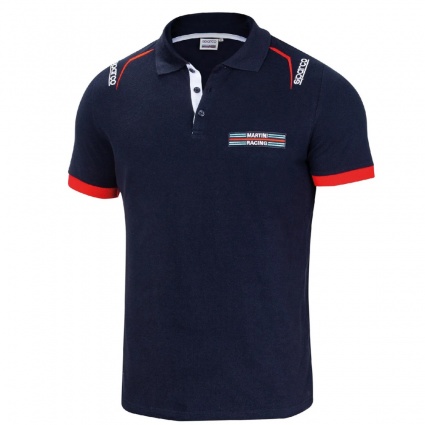 Sparco Martini Racing Embroidered Polo Shirt