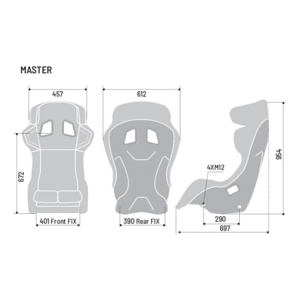 Sparco Master Seat (FIA 8855-2021)