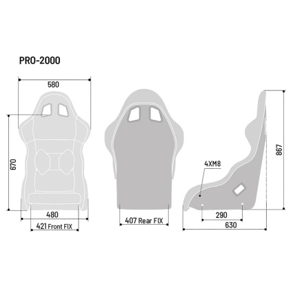 Sparco Pro 2000 Martini Racing  Seat