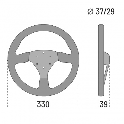 Sparco R383 Champion Steering Wheel