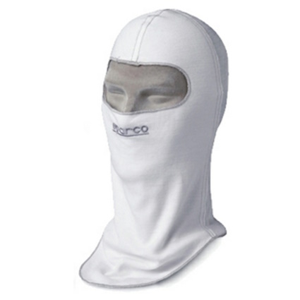 Sparco Soft Knit Kart Balaclava White