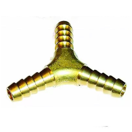 Sytec Brass Fuel Y Piece 10mm x 10mm x 10mm Tails