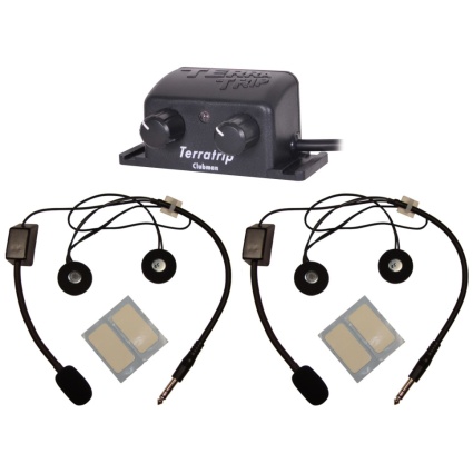 Terraphone Clubman Intercom Kit - 2 Pro Open Face Headsets