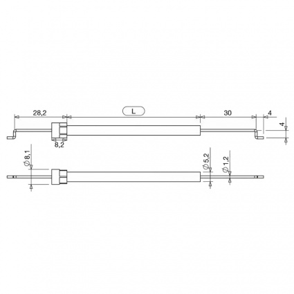 Type A Bowden Cable - 1.0m