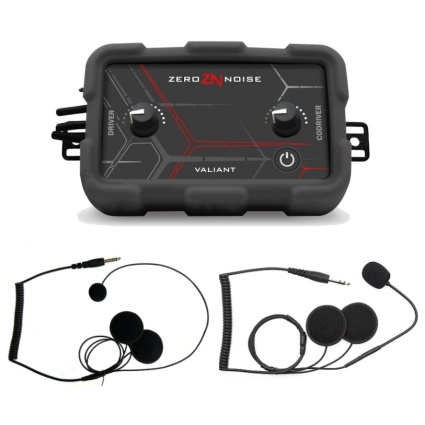 Zero Noise Valiant Intercom Kit - 1x Full Face Headset 1x Open Face Headset